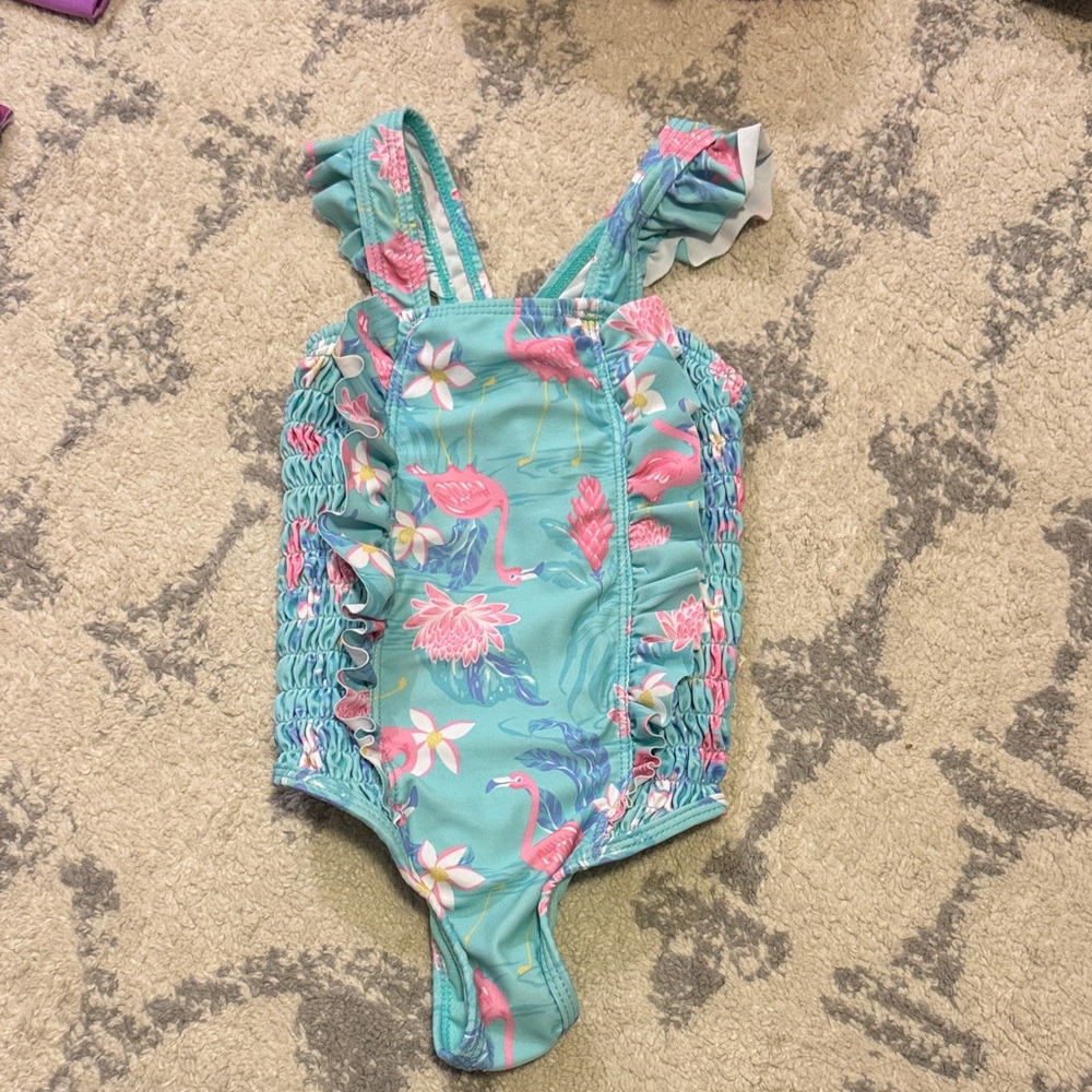 Tommy Bahama Teal Flamingo Suit 2T